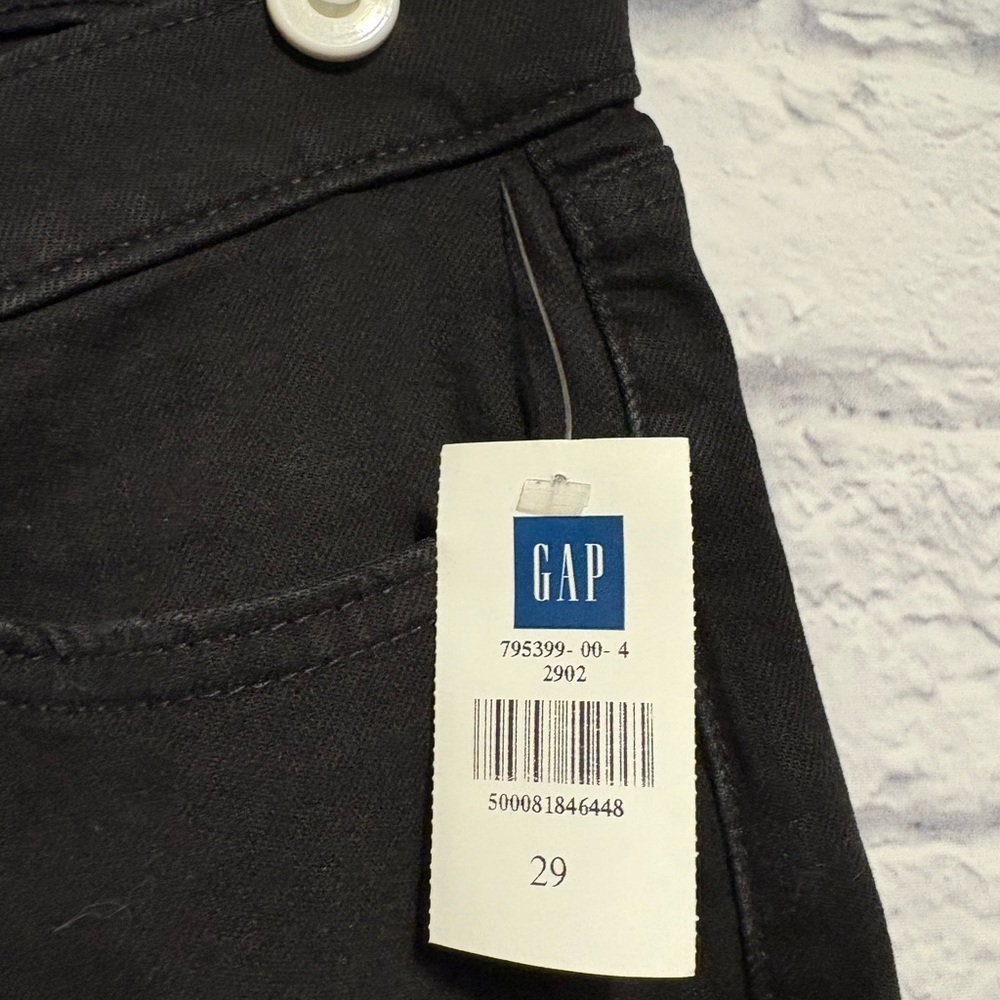 New GAP Women's Black Slim Jeans‎ Size 29 - Picture 3 of 7